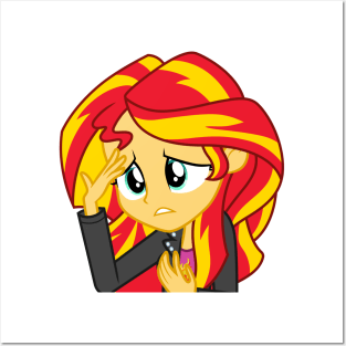 Pleading Sunset Shimmer 3 Posters and Art